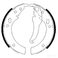 Барабанные тормозные колодки, комплект BOSCH LGACZ 341408 BS40 9 0986487012 - Изображение 3