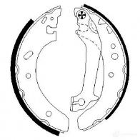 Барабанные тормозные колодки, комплект