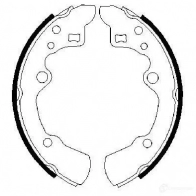 Барабанные тормозные колодки, комплект BOSCH WMT23 0986487258 341466 BS51 2
