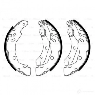 Барабанные тормозные колодки, комплект BOSCH 341974 FE4I6E0 BS 7940 0986487940 - Изображение 5