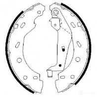 Барабанные тормозные колодки, комплект BOSCH 0986487600 4YHF59 BS84 0 341666 - Изображение 7