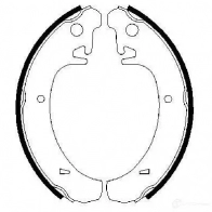 Барабанные тормозные колодки, комплект BOSCH 341448 ZUDYMIY BS4 83 0986487219 - Изображение 6