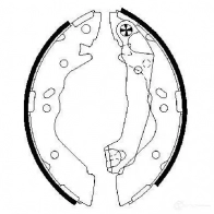 Барабанные тормозные колодки, комплект BOSCH 0986487581 B S823 X41UR 341649 - Изображение 3