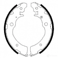 Барабанные тормозные колодки, комплект BOSCH VZZFH BS6 90 0986487440 341577 - Изображение 2