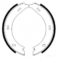 Тормозные колодки ручника, комплект BOSCH BS 843 0986487605 341669 2452Q - Изображение 5