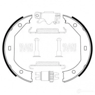 Тормозные колодки ручника, комплект BOSCH 1425135688 0204113806 KF380 6 WHL3B8 - Изображение 5