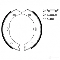 Тормозные колодки ручника, комплект BOSCH 0986487718 BS9 38 2W10EB1 341766 - Изображение 5