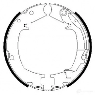 Тормозные колодки ручника, комплект BOSCH BS 931 341759 0986487711 DAHDTEA - Изображение 5