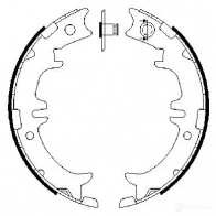 Тормозные колодки ручника, комплект BOSCH 341679 0986487615 RG9VL4 B S853 - Изображение 4