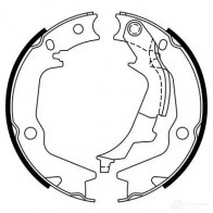 Тормозные колодки ручника, комплект BOSCH 2XNN2 0986487769 341819 B S989 - Изображение 6