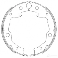 Тормозные колодки ручника, комплект BOSCH B S954 ID0C9U 0986487734 341783 - Изображение 3