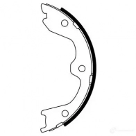 Тормозные колодки ручника, комплект BOSCH 1193481611 BS79 41 WYVDZHI 0986487941 - Изображение 2