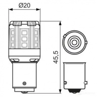 Лампа BAU15S 1 Вт 12 В BOSCH AS HHNXC 1987301520 Bmw 5 (G31) 7 Универсал 2.0 520 d 190 л.с. 2017 – 2024