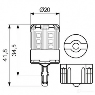 Лампа W3X16Q 2.5 Вт 12 В BOSCH S BHSCE 1437245351 1987301525 - Изображение 3
