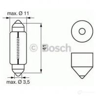 Лампа SV8.5-8 10 Вт 6 В BOSCH NYO0C5 6V 10W PURE LIGHT 350443 1987302612 - Изображение 4