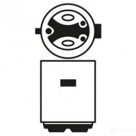 Лампа накаливания S1 BA20D 25/25 Вт 12 В BOSCH 1987302106 12V 25/25W S1 PURE LIGHT 350208 RTMGD