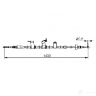 Трос ручника, стояночного тормоза BOSCH Q79V5 W 1437241236 1987482845 - Изображение 2