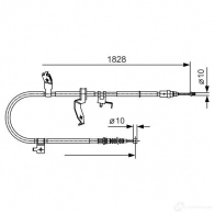 Трос ручника, стояночного тормоза BOSCH BC94 7 1987482053 NH1LIU 355123