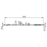 Трос ручника, стояночного тормоза BOSCH XB5FKG 1987482440 355476 B C2440