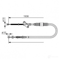 Трос ручника, стояночного тормоза BOSCH B C1005 2ILKI 1987482111 Opel Frontera (A) 1 Кроссовер