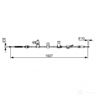 Трос ручника, стояночного тормоза BOSCH BC 2649 Toyota Corolla Verso HFP6WM 1987482649