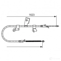 Трос ручника, стояночного тормоза BOSCH JG2K1 Toyota Yaris Verso 1987477544 BC40 6