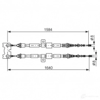 Трос ручника, стояночного тормоза BOSCH P495H 1987477345 BC2 49 353532