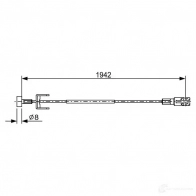 Трос ручника, стояночного тормоза BOSCH 1987482643 HEF5YZT 355635 B C2643