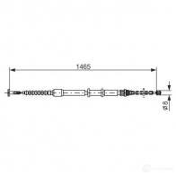 Трос ручника, стояночного тормоза BOSCH Fiat Palio (178) 1 Универсал 1.4 69 л.с. 1997 – 2001 BC4 13 QLSJIK4 1987477551