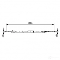 Трос ручника, стояночного тормоза BOSCH BC2 495 1987482495 ATRS9J Peugeot 208 1 (CA-CC) Хэтчбек 1.6 GTi 208 л.с. 2014 – 2025