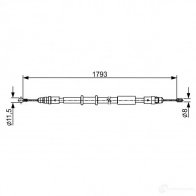 Трос ручника, стояночного тормоза BOSCH 355559 1987482550 BC25 50 OOQJVD5