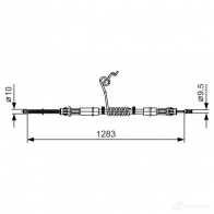 Трос ручника, стояночного тормоза BOSCH BC9 30 3EK9CFP 1987482036 Ford Transit 7 (FD) Автобус 2.2 TDCi 140 л.с. 2007 – 2014