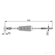 Трос ручника, стояночного тормоза BOSCH C9WB2H BC 820 Toyota Carina 1987477986