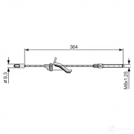 Трос ручника, стояночного тормоза BOSCH QN0I Z 4047025071024 Ford C-Max 2 (CB7, CEU) Гранд Минивэн 1.0 EcoBoost 100 л.с. 2012 – 2025 1987482371