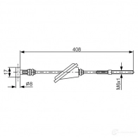 Трос ручника, стояночного тормоза BOSCH Toyota RAV4 BC 645 B2W0V 1987477794
