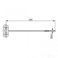 Трос ручника, стояночного тормоза BOSCH 1437241178 1987482856 F2 TQZ - Изображение 2