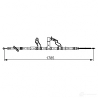 Трос ручника, стояночного тормоза BOSCH 1987482741 BC27 41 Hyundai Tucson (JM) 1 Кроссовер 2.0 CRDi AWD 150 л.с. 2009 – 2010 XVABHA