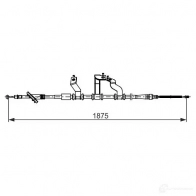 Трос ручника, стояночного тормоза BOSCH K0VKX BC 2742 1987482742 1193509479 - Изображение 4