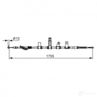 Трос ручника, стояночного тормоза BOSCH Kia Magentis 1987482692 BC269 2 03N36ZV