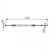 Трос ручника, стояночного тормоза BOSCH 353658 1987477531 B C393 DERP7DD - Изображение 5