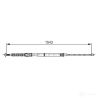 Трос ручника, стояночного тормоза BOSCH BC273 5 1987482735 1193509474 WPB5C1W - Изображение 5