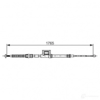 Трос ручника, стояночного тормоза BOSCH 1193509475 1987482736 BC27 36 C1YMPL7 - Изображение 2
