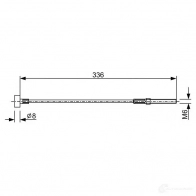 Трос ручника, стояночного тормоза BOSCH Toyota Auris 1987482273 NP787O BC 1157