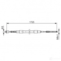 Трос ручника, стояночного тормоза BOSCH 1987477065 353343 II3EA BC0 56 - Изображение 6