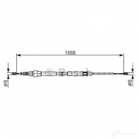 Трос ручника, стояночного тормоза BOSCH BC5 58 1987477696 7XYVG8S 353812 - Изображение 7