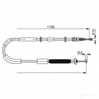 Трос ручника, стояночного тормоза BOSCH BC258 9 FAD3FI3 355597 1987482589 - Изображение 6