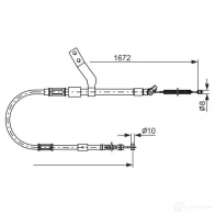 Трос ручника, стояночного тормоза BOSCH GLMZW1 Toyota Celica 1987482261 BC1 145