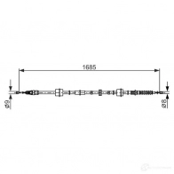 Трос ручника, стояночного тормоза BOSCH 355652 1987482660 V77TGY5 BC266 0 - Изображение 4