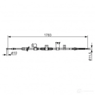 Трос ручника, стояночного тормоза BOSCH 1987482571 QIMG8XK Peugeot 4008 B C2571