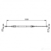 Трос ручника, стояночного тормоза BOSCH Bmw X1 (E84) 1 Кроссовер 2.0 sDrive 20 i 184 л.с. 2011 – 2015 BC 1252 1987482368 H8U9OQC